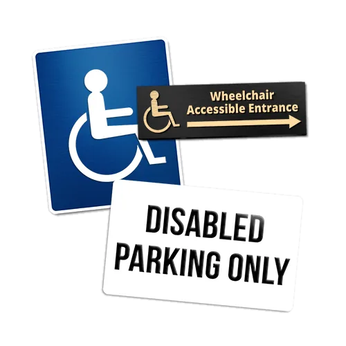 ADA Signs printed by the North San Antonio shop
