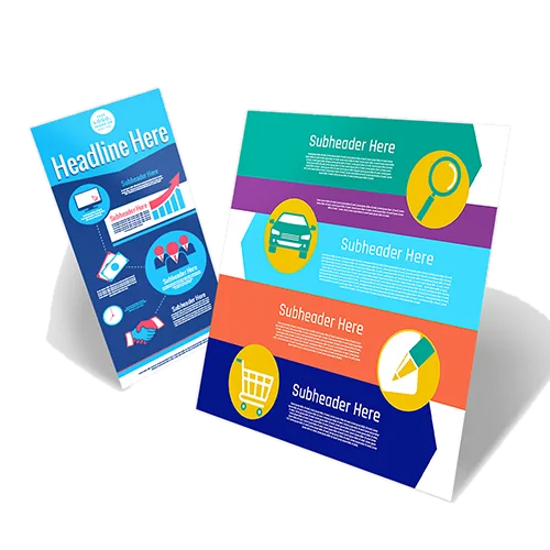 Infographics printed by the North San Antonio shop