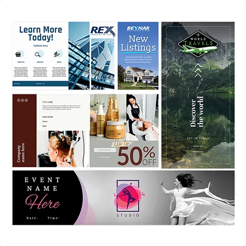 Online Banner Ads printed by the North San Antonio shop